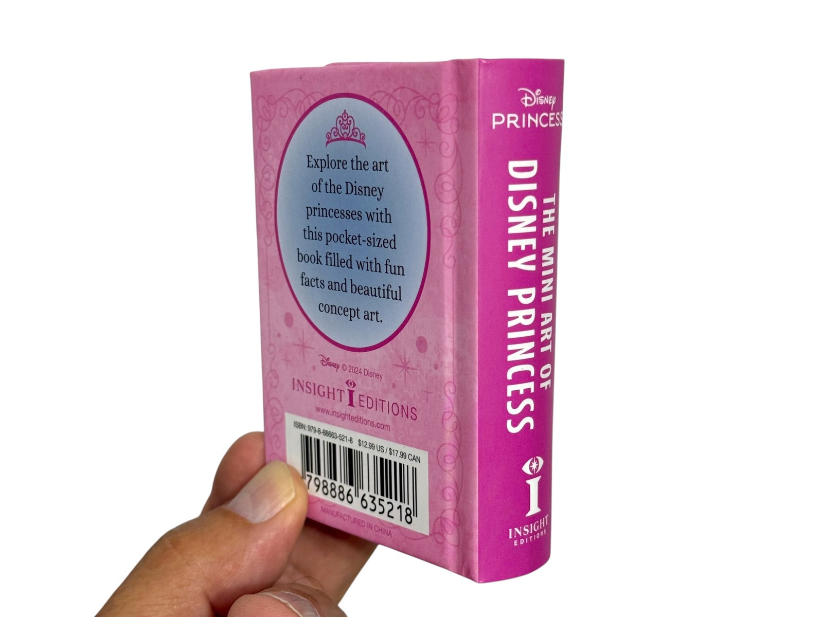 The Mini Art of Disney Princess mini book 304 pg w/color illustrations hardcover