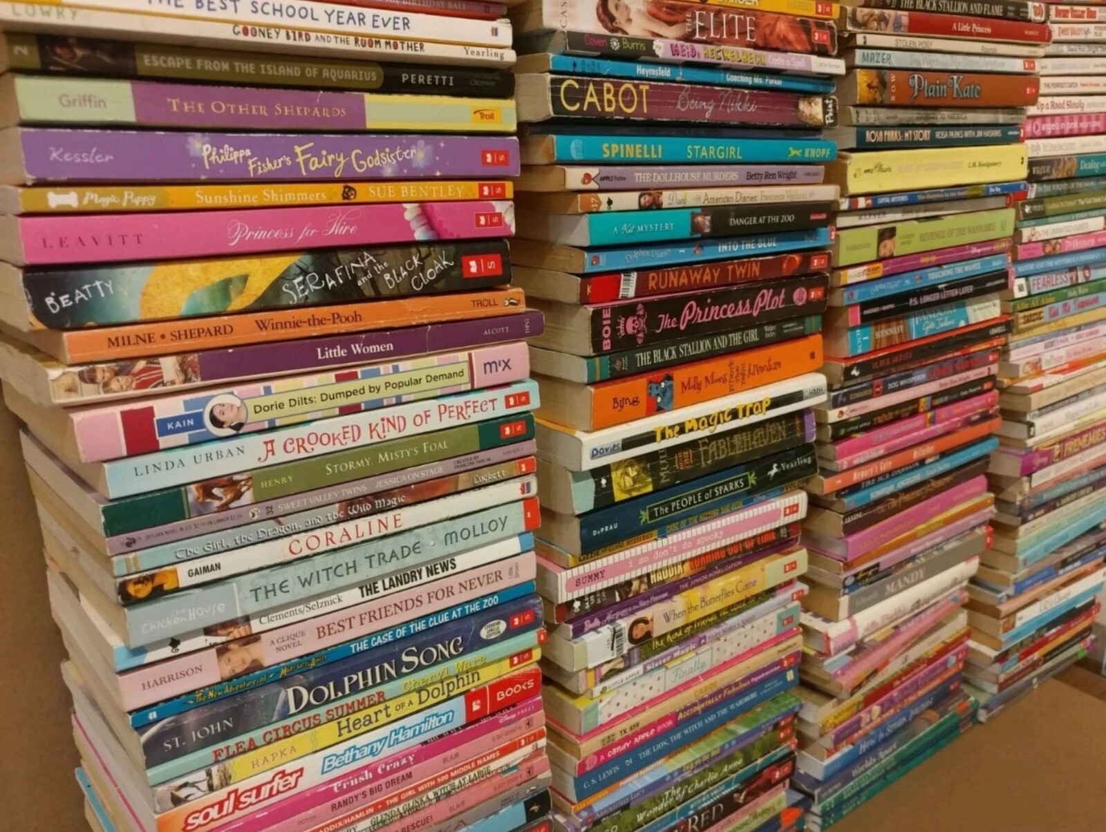 Lot of 20 Chapter Books for GIRLS Youth Early Reader Young Adult Children RANDOM