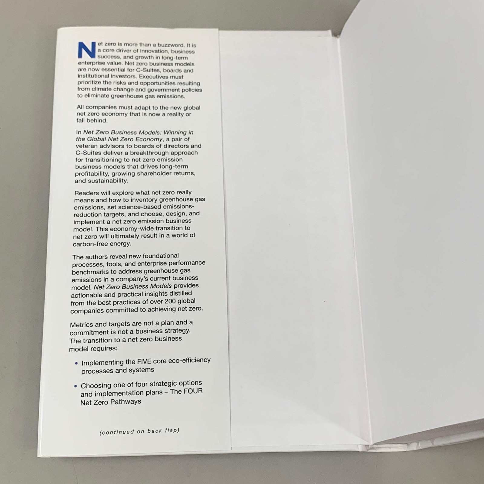 WILEY John Motgomery & Mark Van Clieaf; Net Zero Business Models 416 PAges