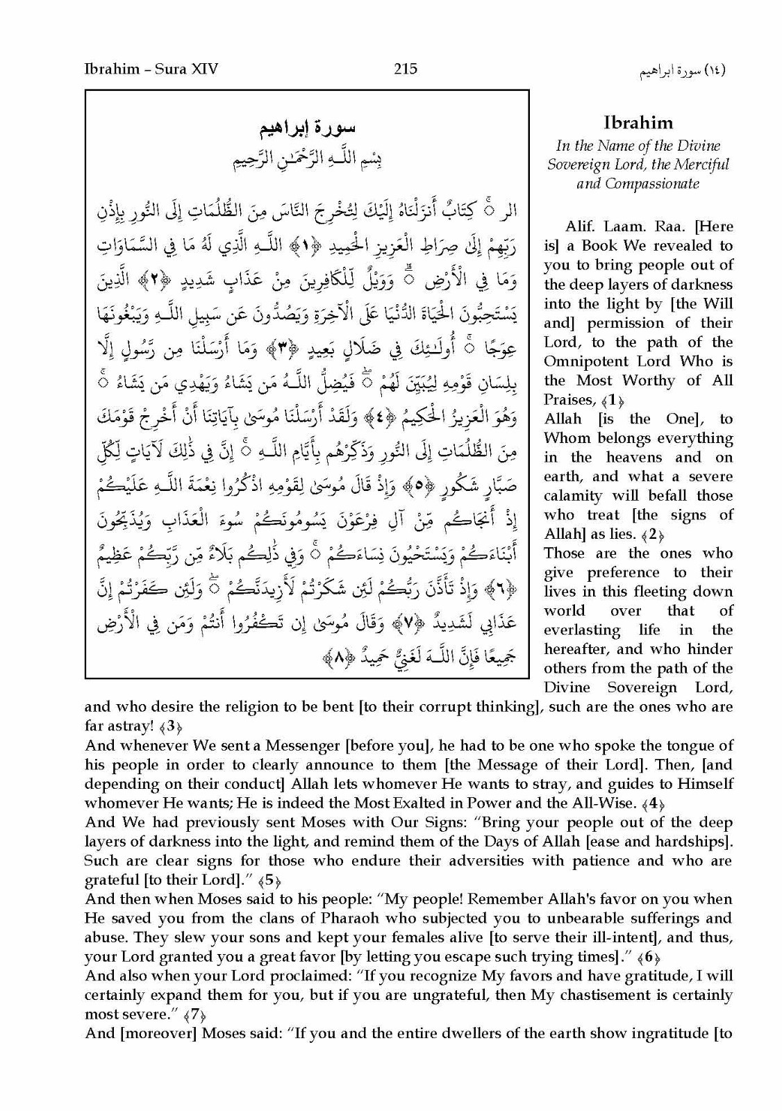 The Sacred Message Of The Glorious Quran