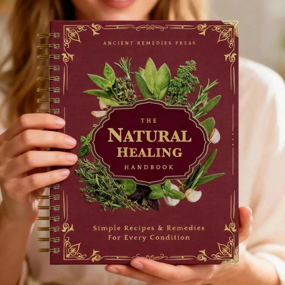The Natural Healing Handbook, Spiral-Bound Guide for Herbal Remedies and Natural