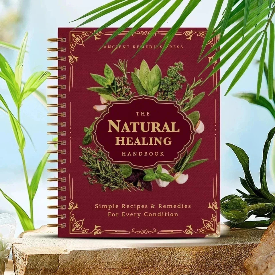 The Natural Healing Handbook, Spiral-Bound Guide for Herbal Remedies and Natural